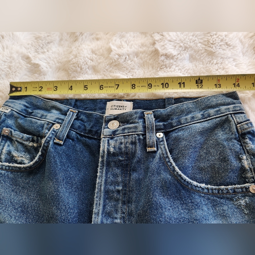 Citizens of Humanity Premium Vintage Wide Leg Cropped Jeans - Picture 6 of 10